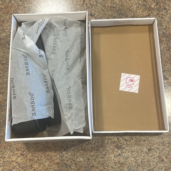 BAMBOO Platform Sandals Black Womens Size 10 Toe And Ankle Straps - Picture 10 of 12